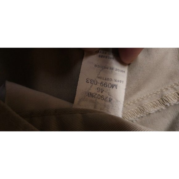 Wrangler Timbercreek Mens 46 Beige Khaki Chino Comfort Front Pleated Shorts - Picture 13 of 13